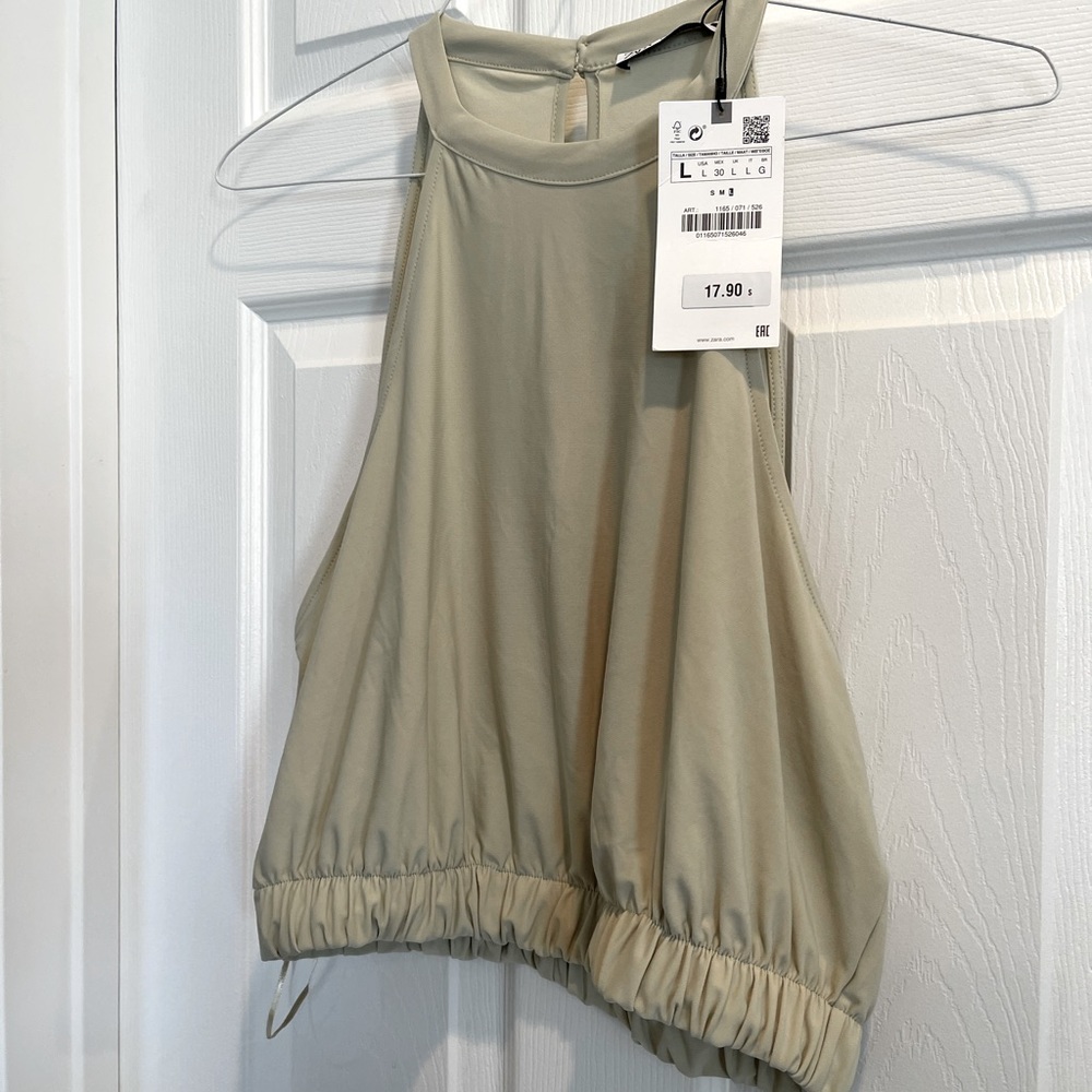 Zara Flowy Halter Top